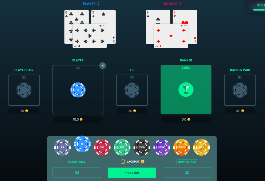 Baccarat EarnBet.io