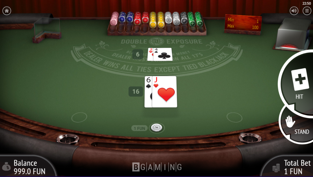 Double Exposure Blackjack