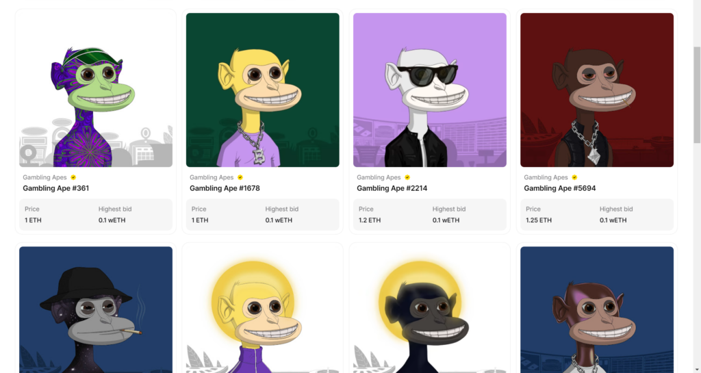 Gambling Apes NFT Collection