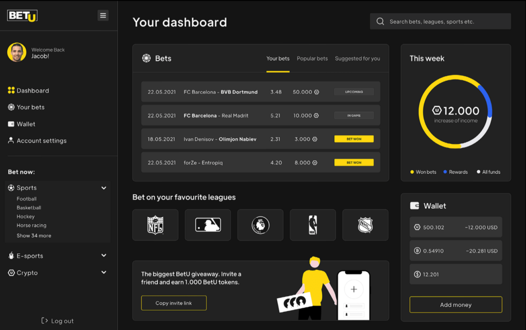 BetU Sports Betting Platform